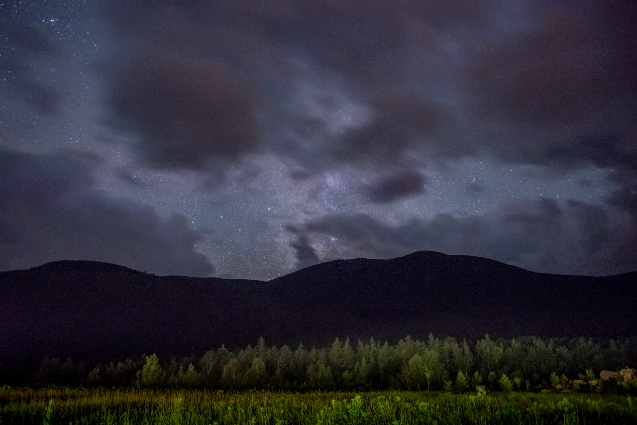 New Hampshire's White Mountains at Night